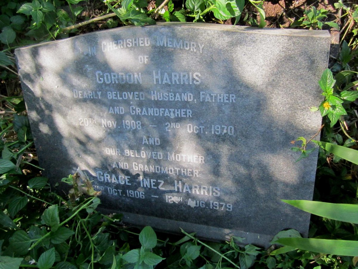 HARRIS Gordon 1908-1970 &amp; Grace Inez 1906-1979