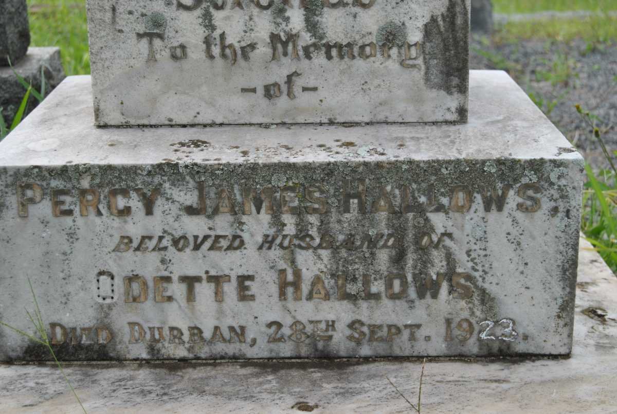 HALLOWS Percy James -1923