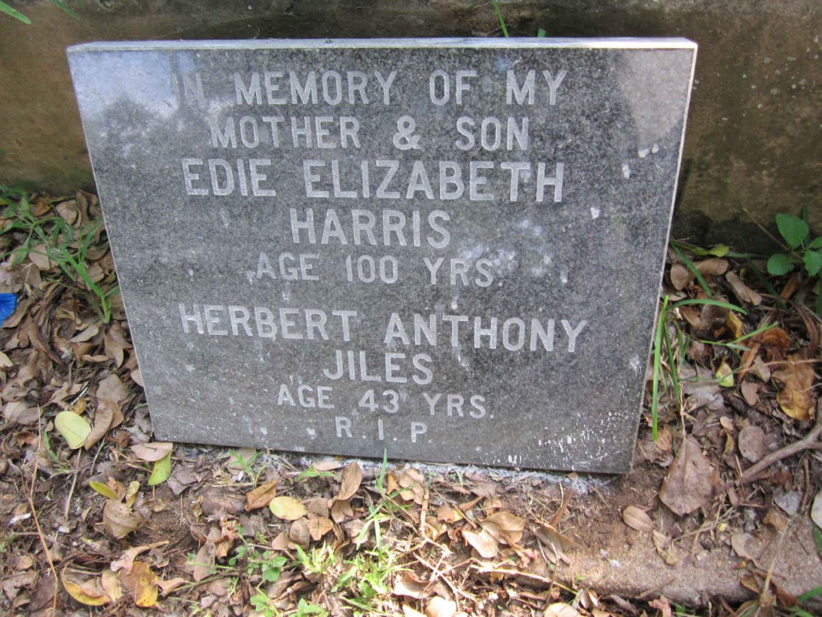 HARRIS Edie Elizabeth -1977 :: JILES Herbert Anthony -1984