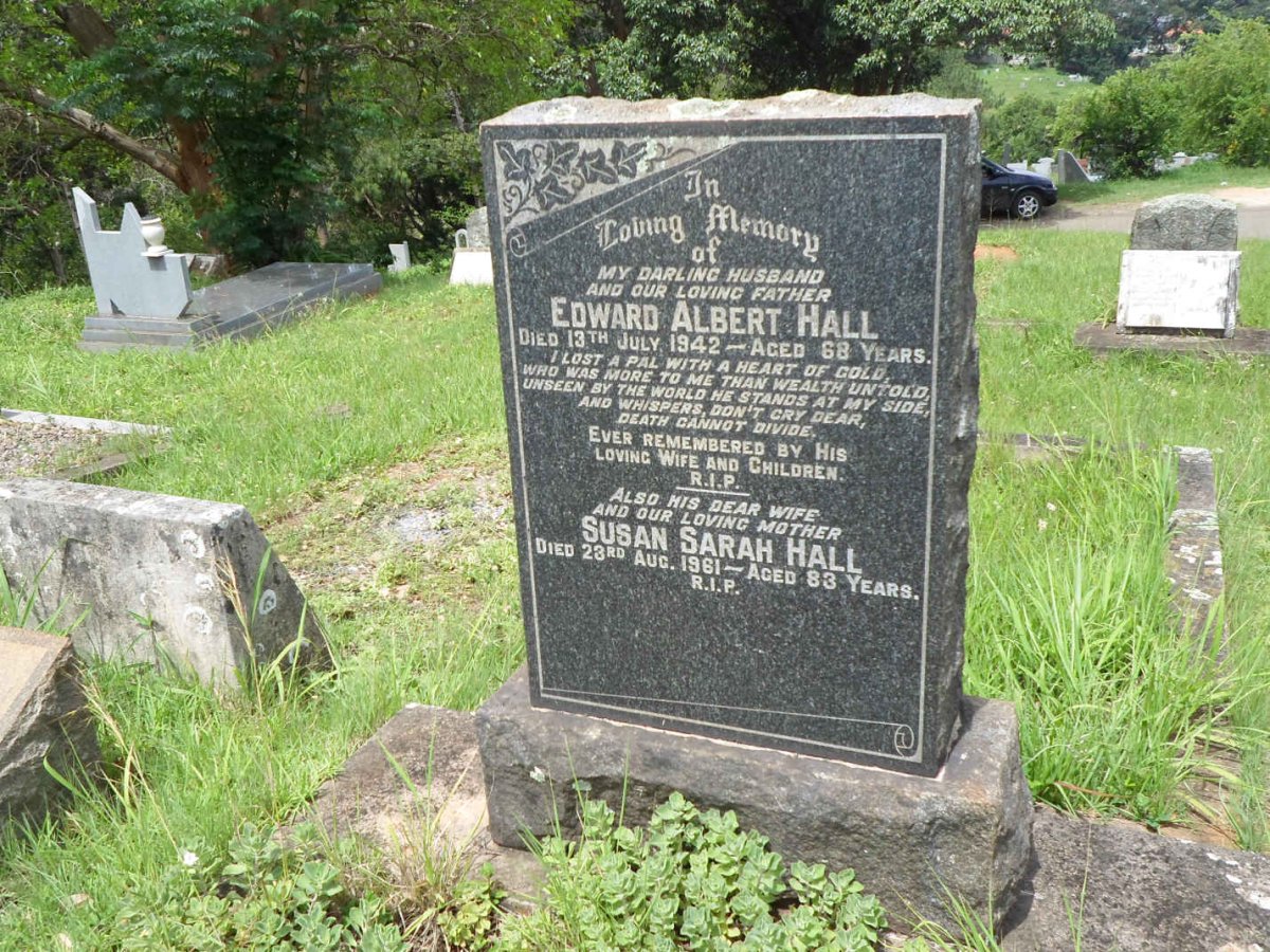 HALL Edward Albert -1942 &amp; Susan Sarah -1961