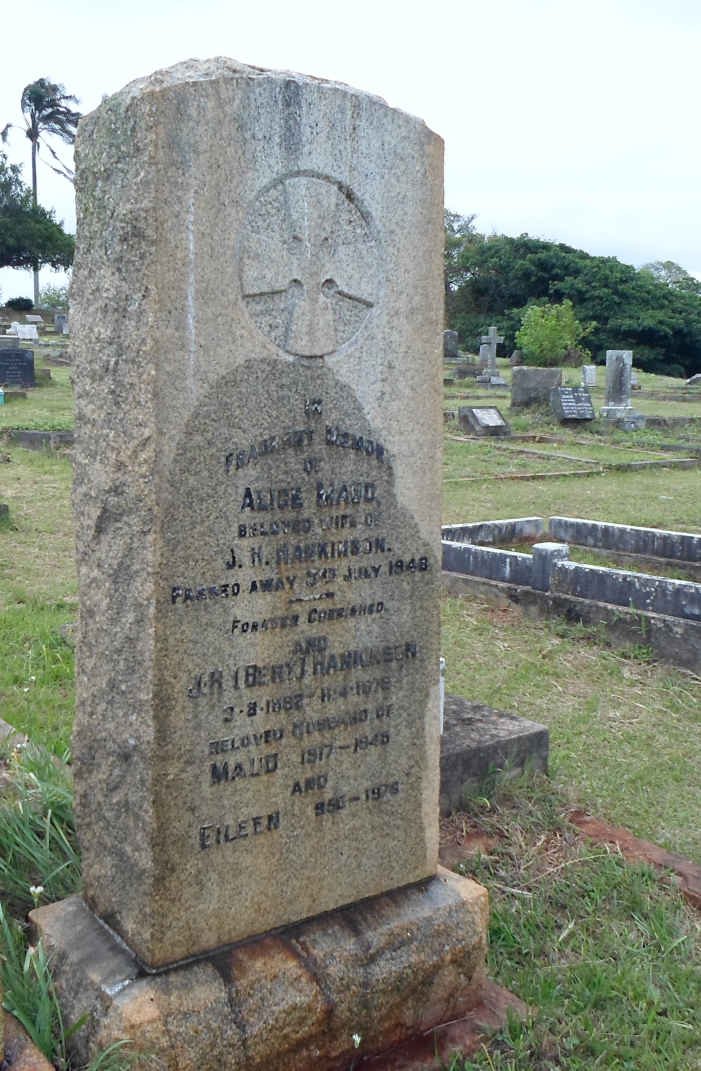 HANKINSON J.H. 1882-1976 &amp; Alice Maud 1917-1948 &amp; Eileen 1950-1976