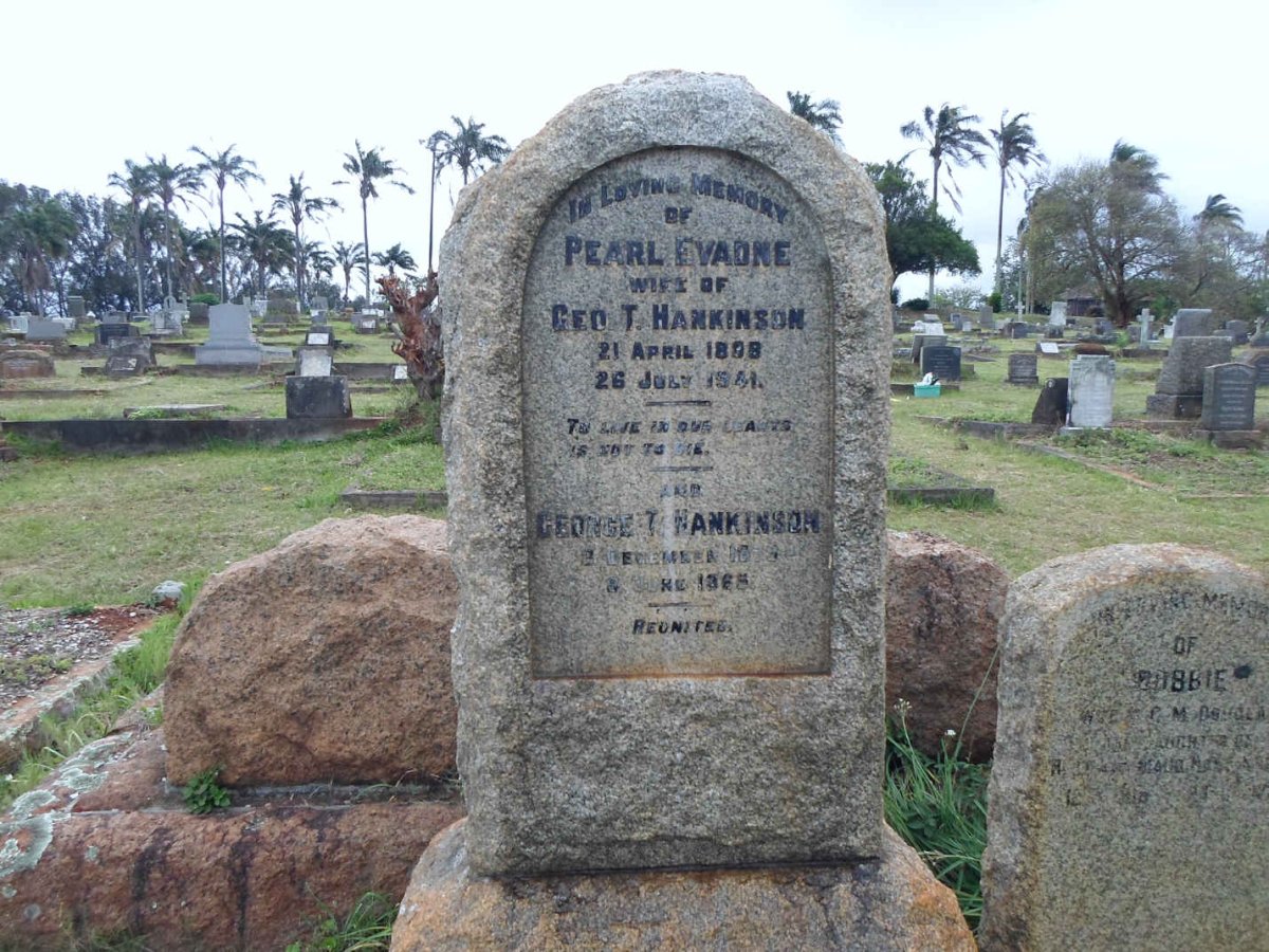 HANKINSON George T. 1879-1965 &amp; Pearl Evadne 1898-1941