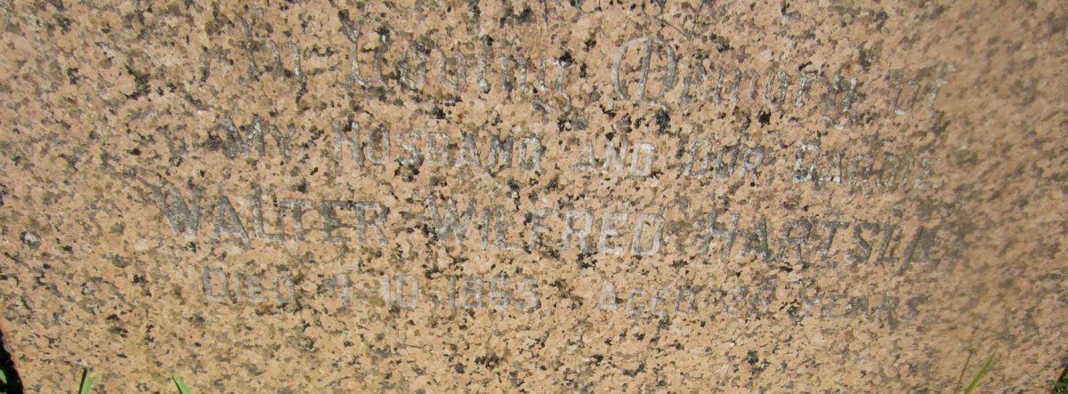 HARTSLIEF Walter Wilfred -1965