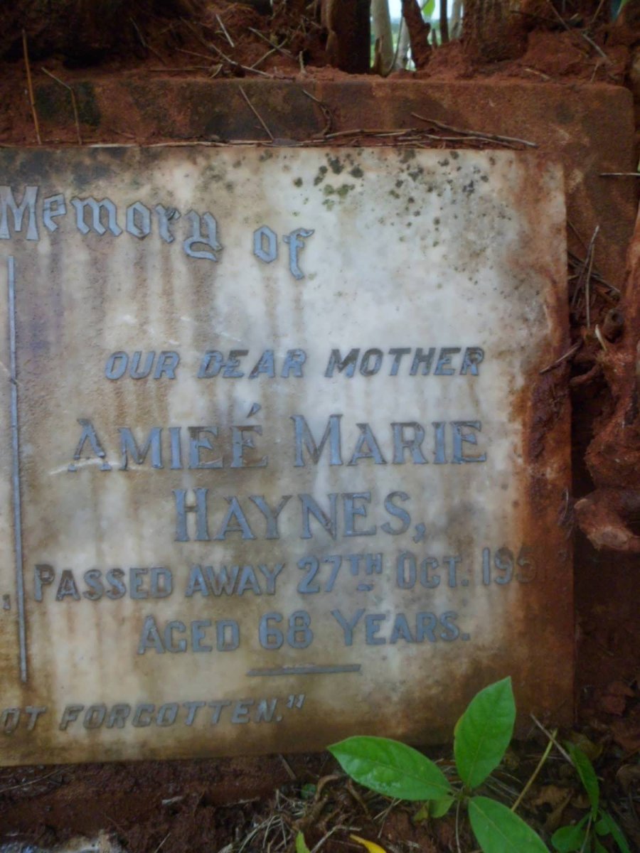 HAYNES Robert Henry -1945 &amp; Amiee Marie -1951