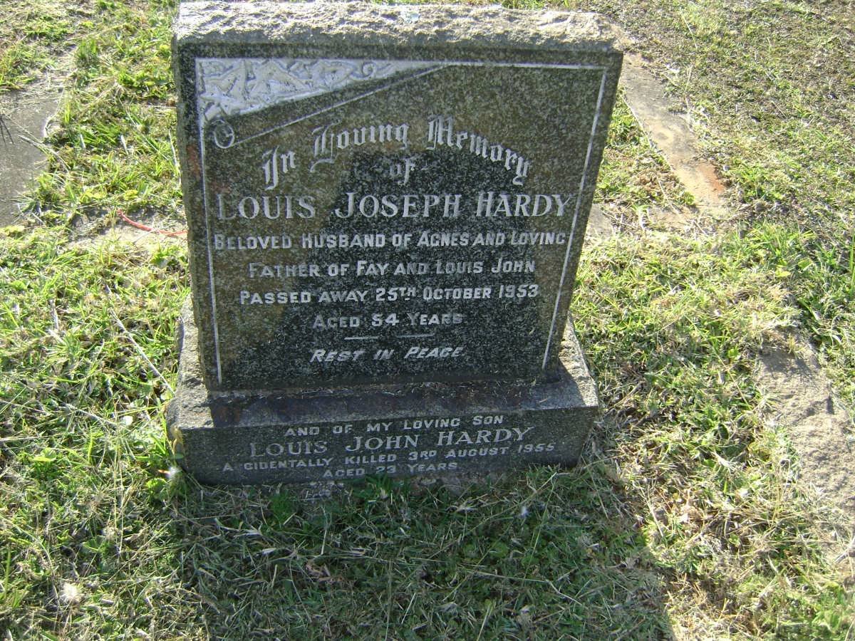 HARDY Louis Joseph -1953 :: HARDY Louis John -1955