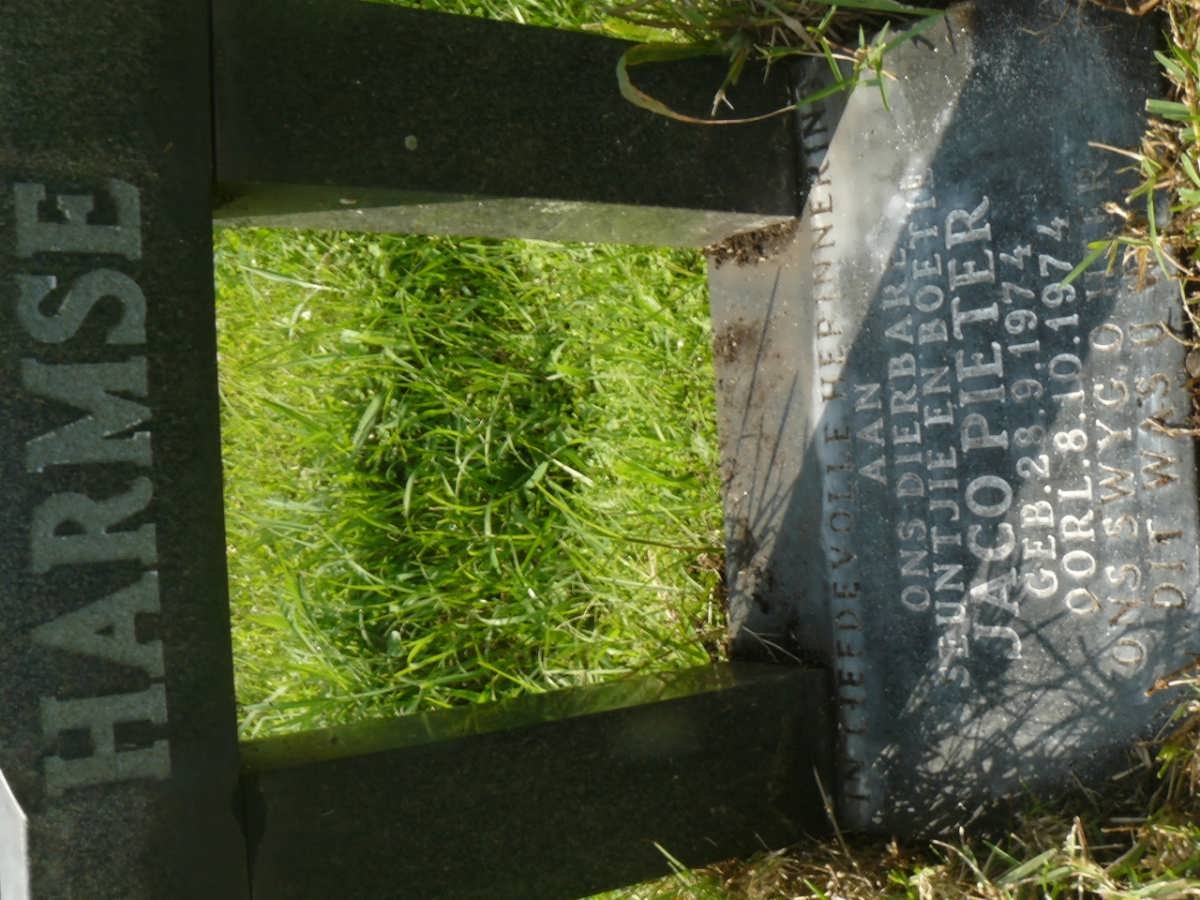HARMSE Jaco Pieter 1974-1974