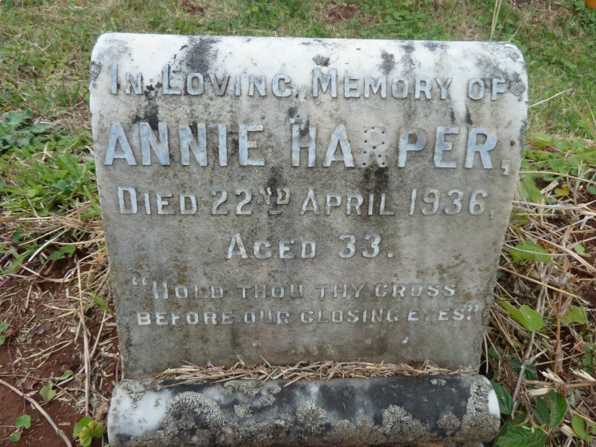 HARPER Alexander -1932 &amp; Jofina Alexandrina -1954 :: HARPER Annie -1936 :: OLDHAM Roy -1989 &amp; Mary -1974