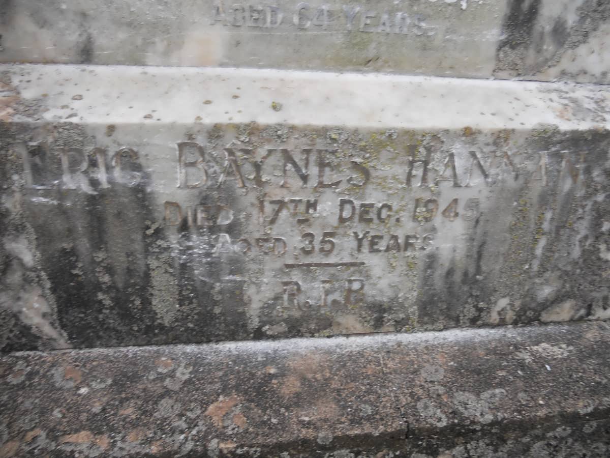 HANNAH Maria -1938 :: HANNAH Jack -1925 :: HANNAH Eric Baynes -1945