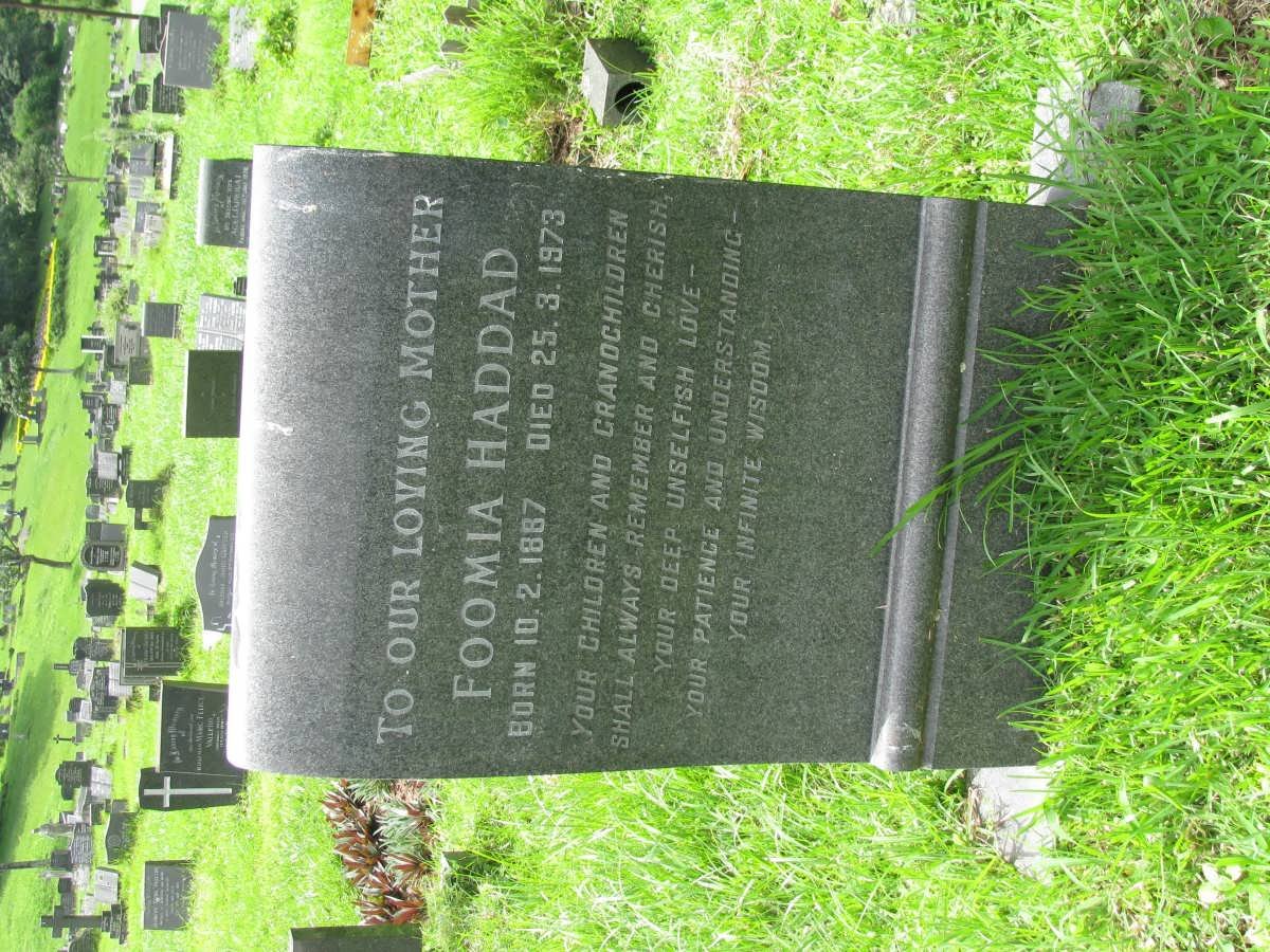 HADDAD Foomia 1887-1973