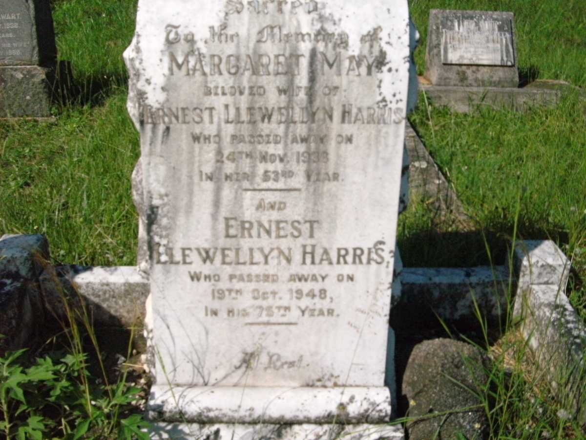 HARRIS Ernest Llewellyn -1948 &amp; Margaret May -1933 
