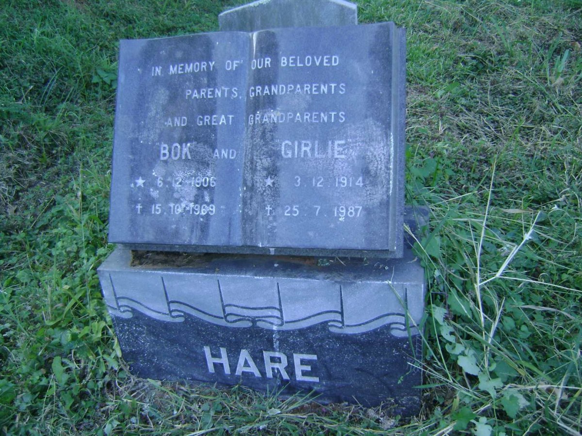 HARE Bok 1906-1969 &amp; Girlie 1914-1987