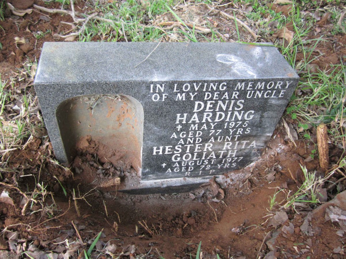 HARDING Denis -1975 &amp; Hester Rita Goliath -1977