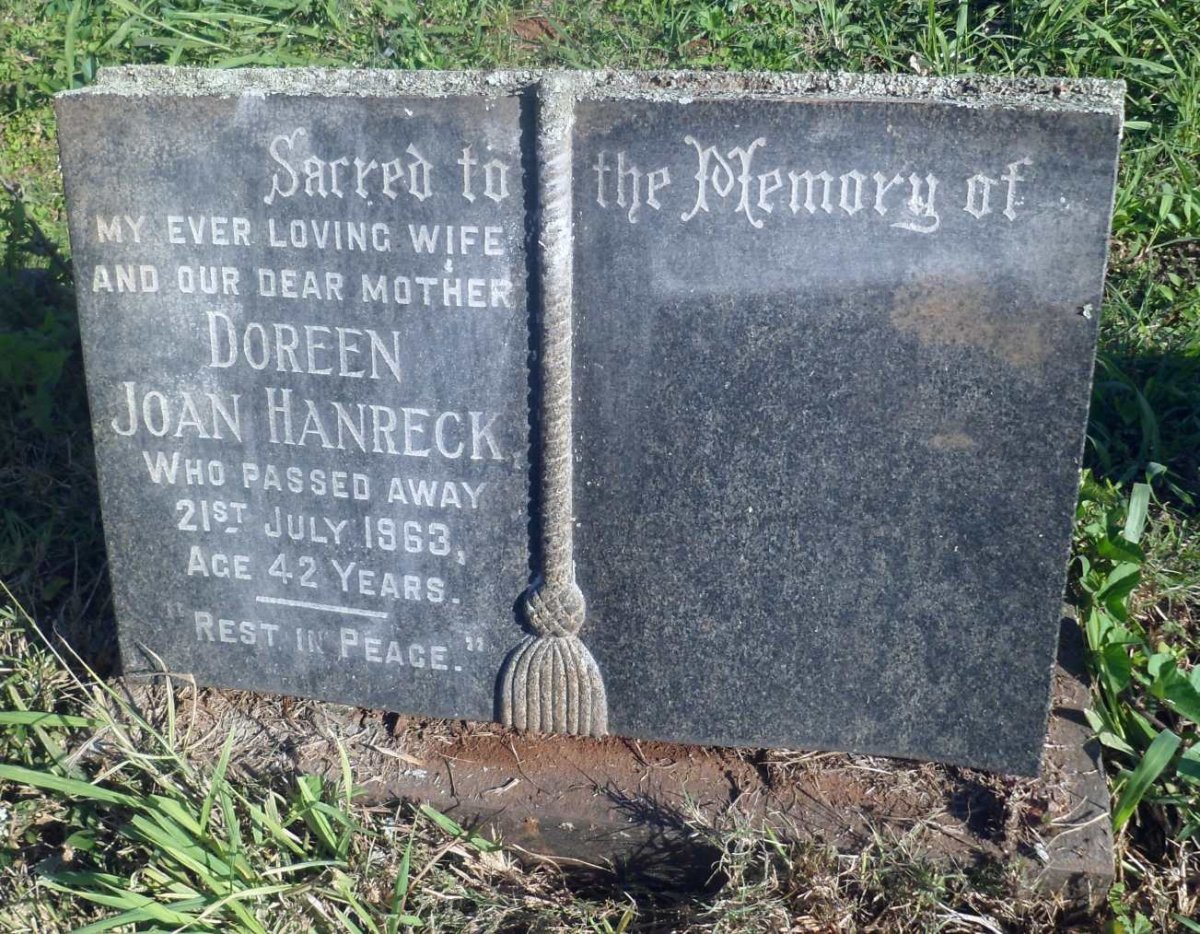 HANRECK Doreen Joan -1963