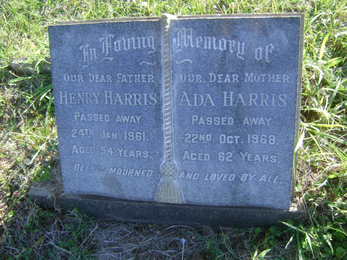HARRIS Henry -1961 &amp; Ada -1968