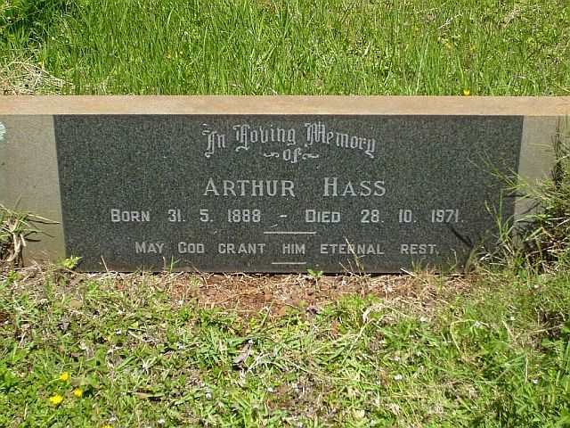 HASS Arthur 1888-1971