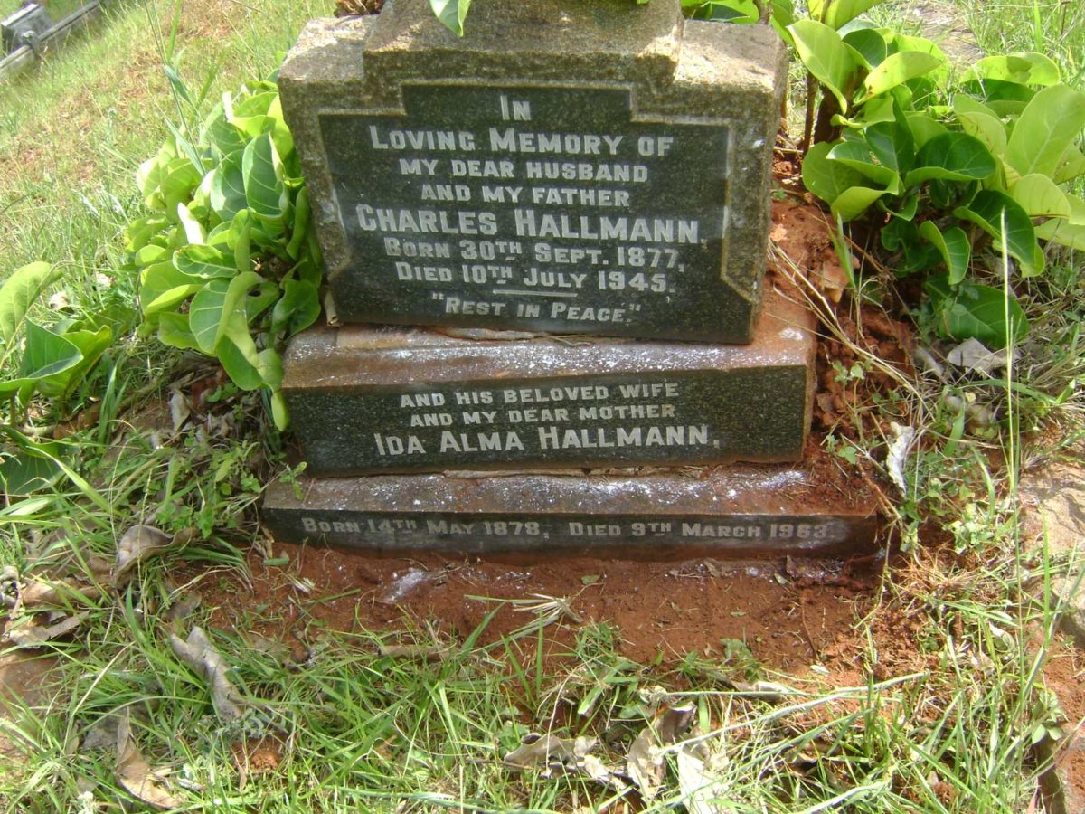 HALLMANN Charles 1877-1945 &amp; Ida Alma 1878-1963