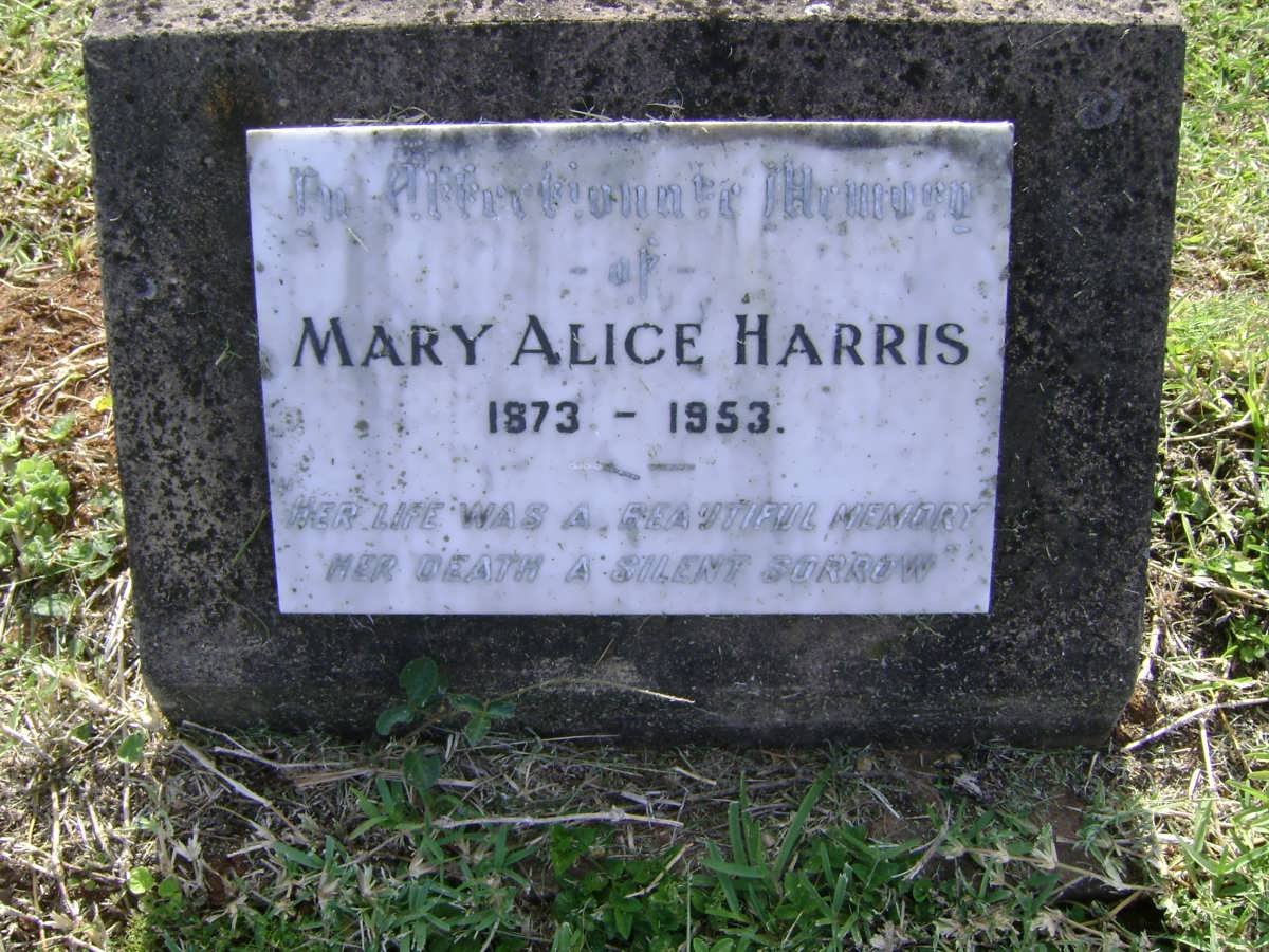 HARRIS Mary Alice 1873-1953
