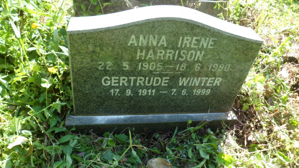 HARRISON Anna Irene 1905-1990 :: WINTER Gertrude 1911-1999