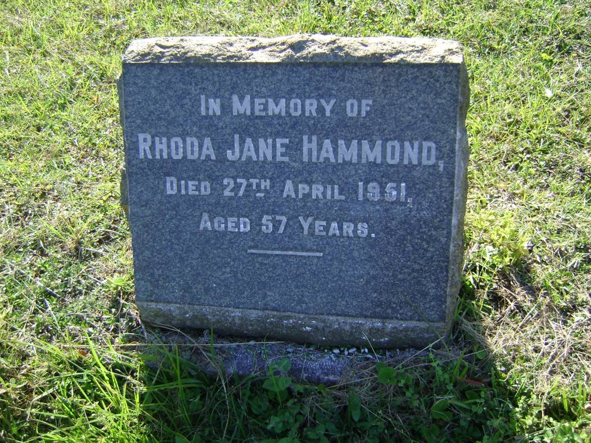 HAMMOND Rhoda Jane -1951