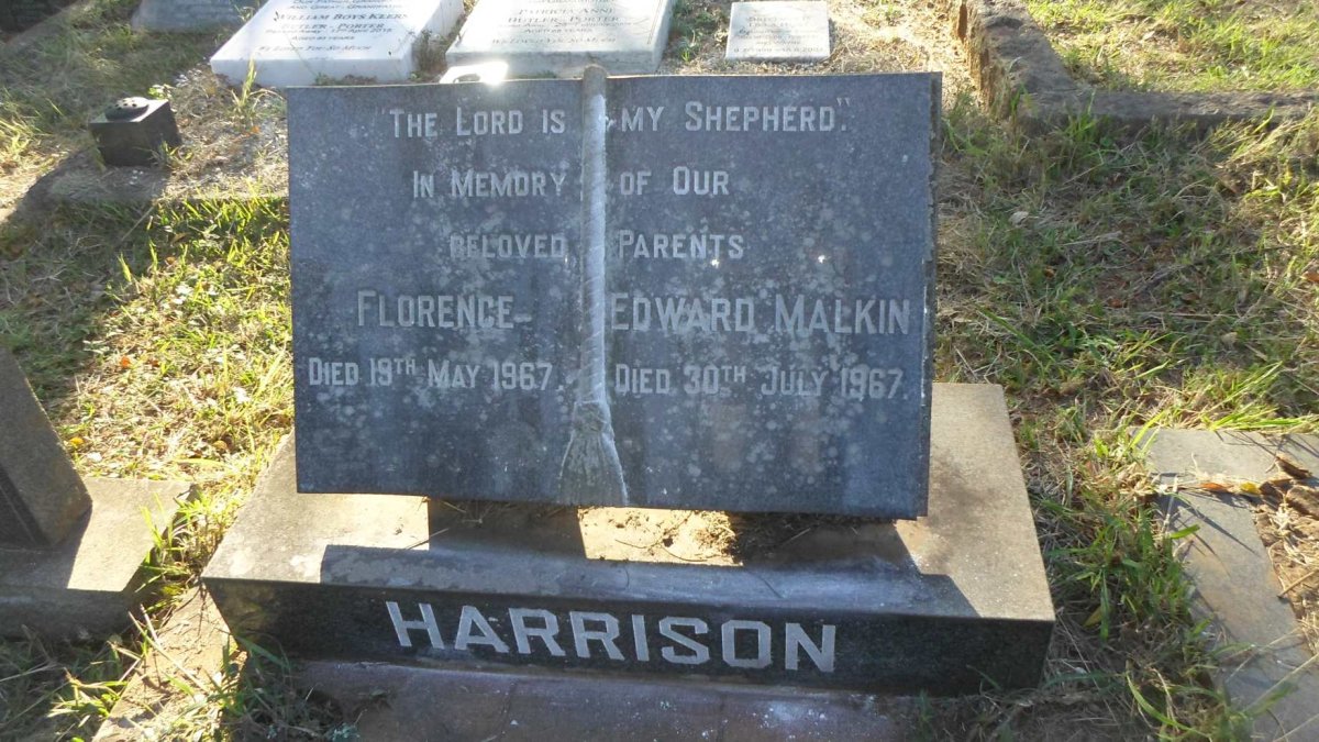 HARRISON Edward Malkin -1967 &amp; Florence -1967