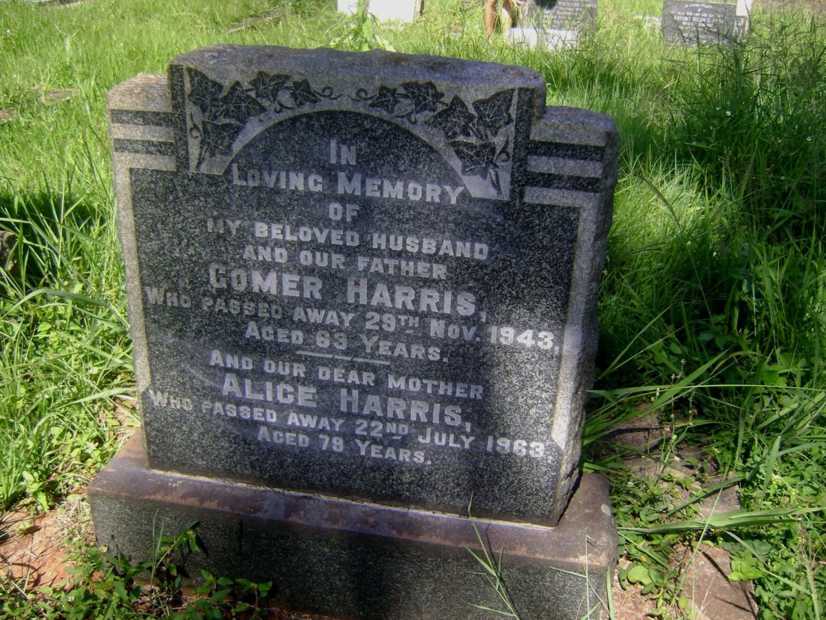 HARRIS Gomer -1943 &amp; Alice -1963