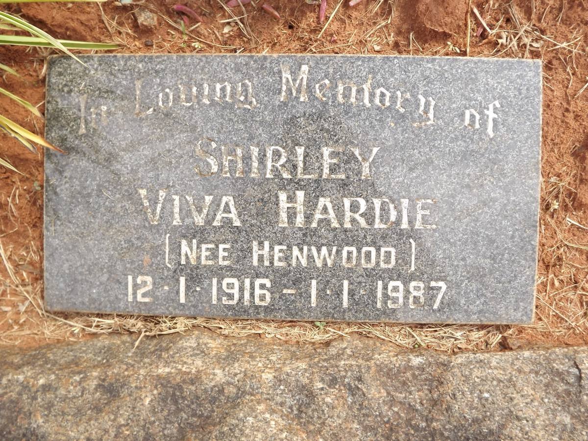 HARDIE Shirley Viva nee HENWOOD 1916-1987