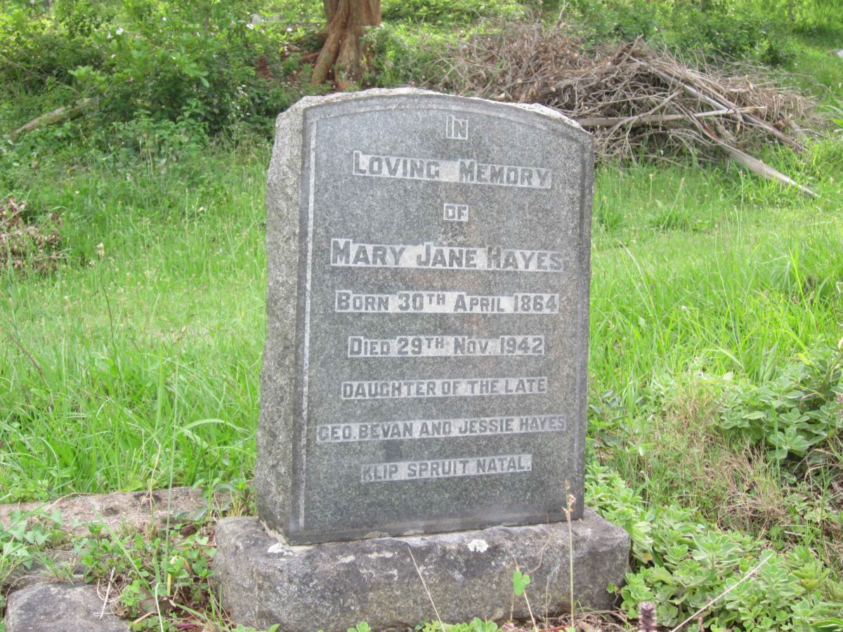 HAYES Mary Jane 1864-1942