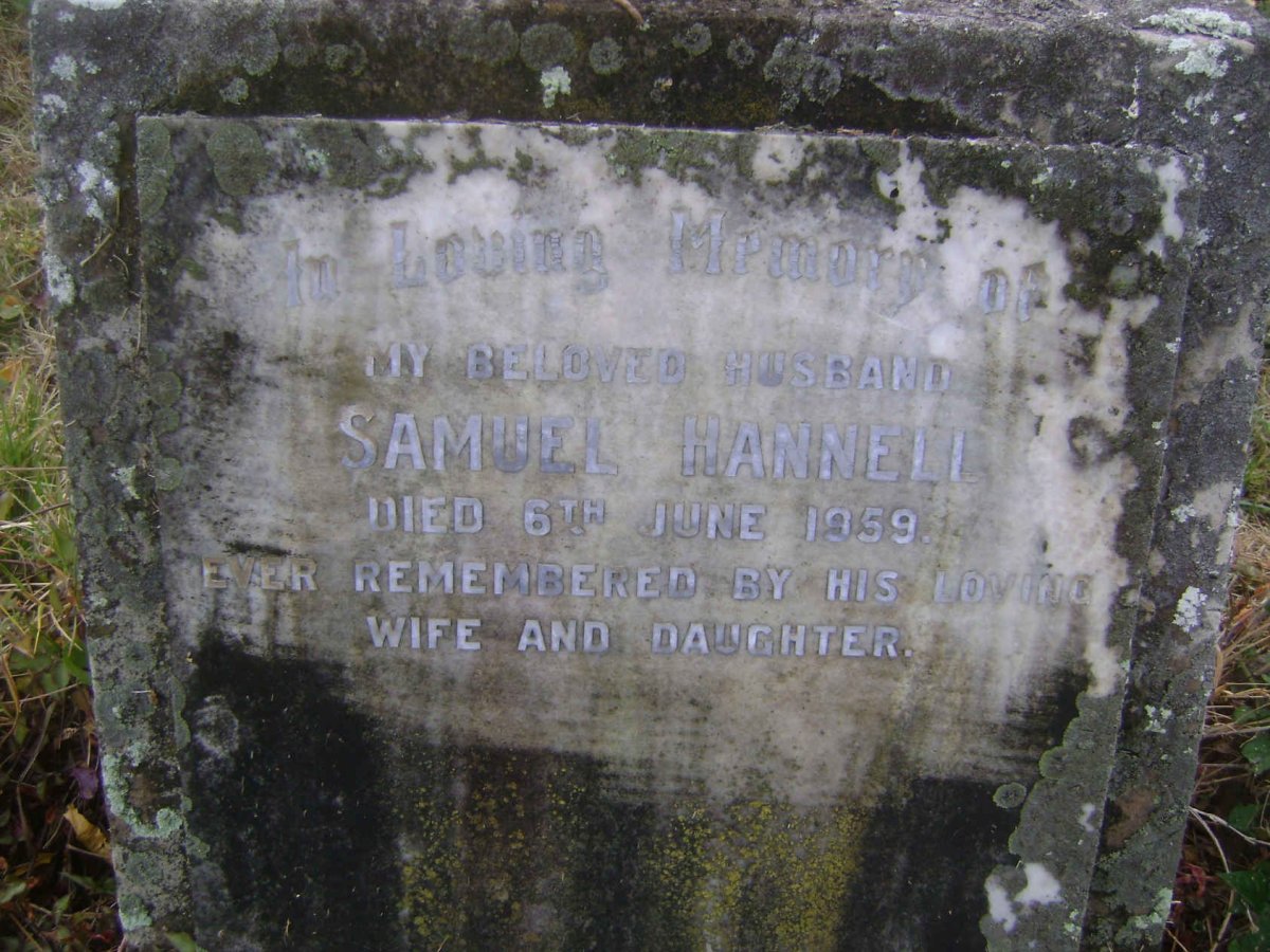 HANNELL Samuel -1959