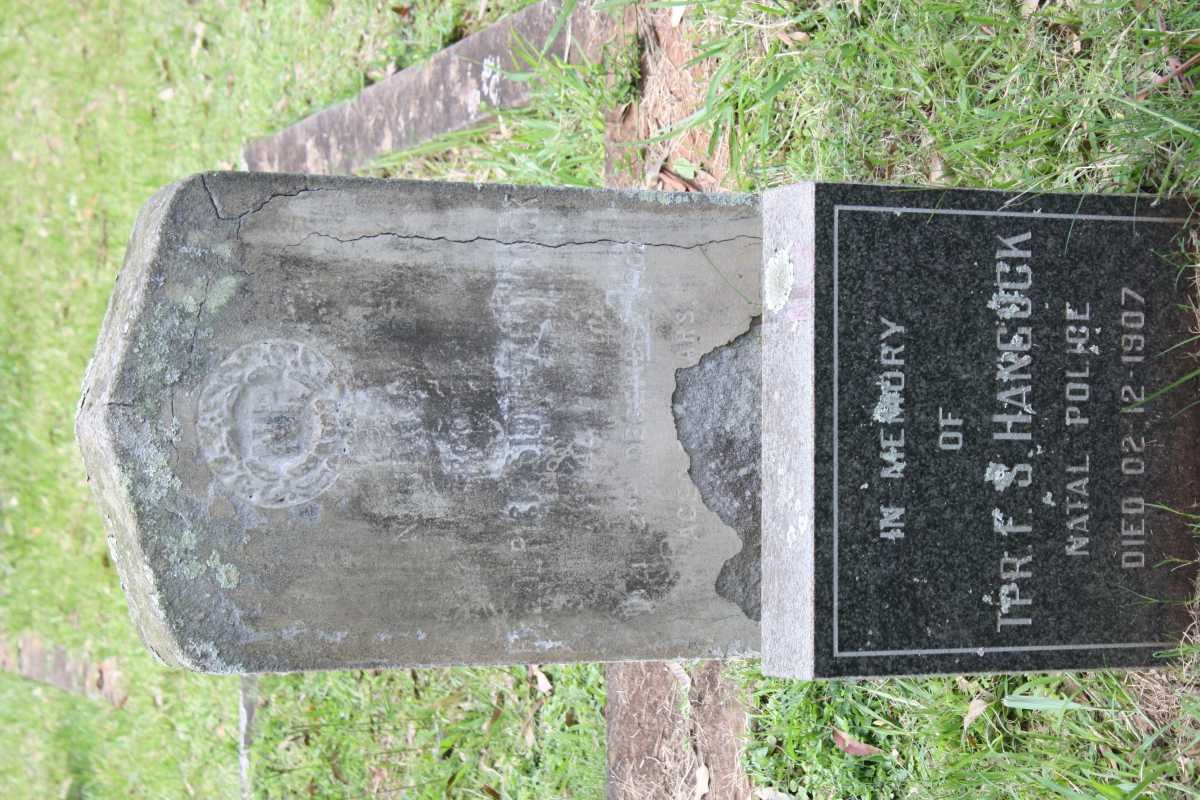 HANCOCK Frederick Sidney -1907