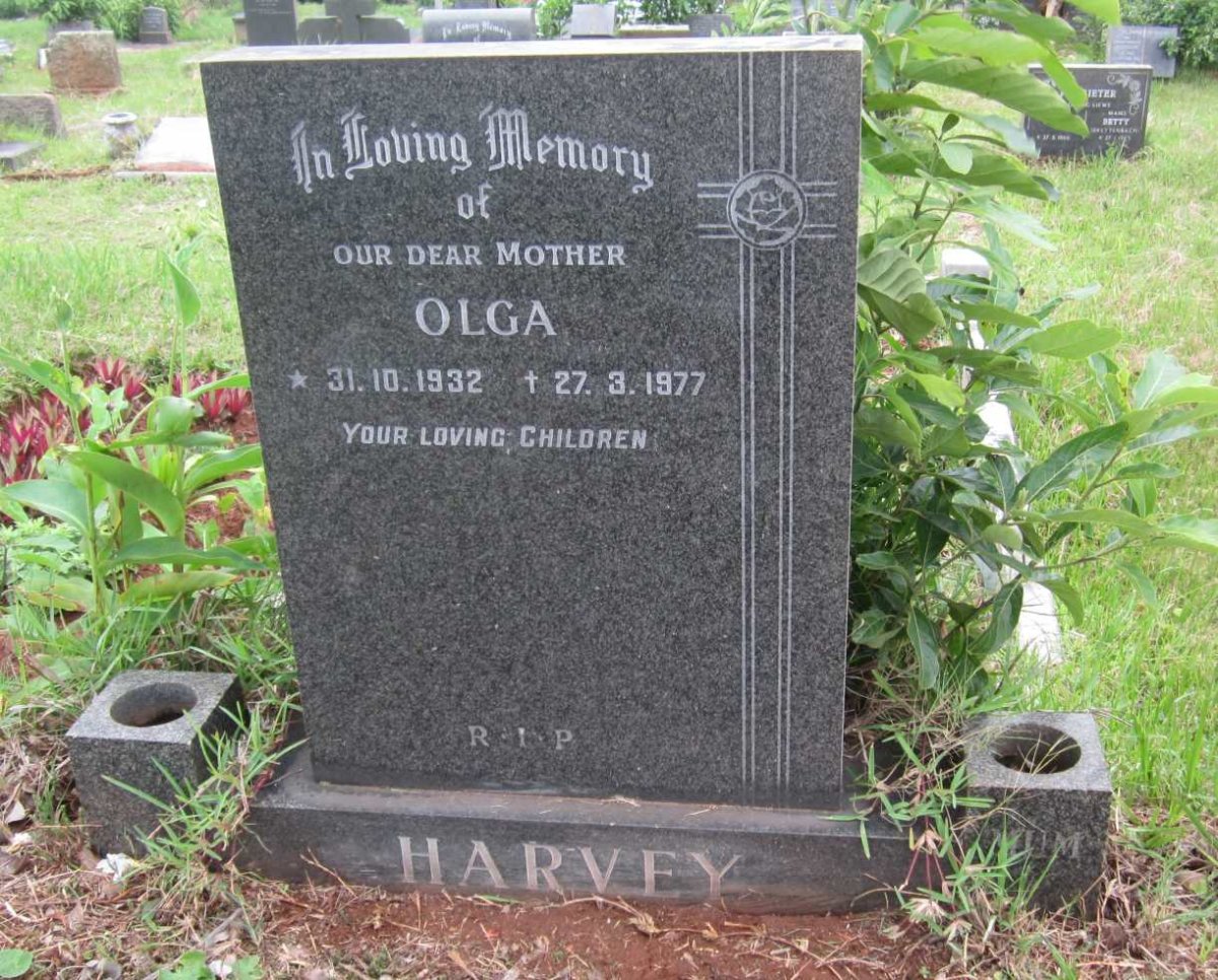 HARVEY Olga 1932-1977