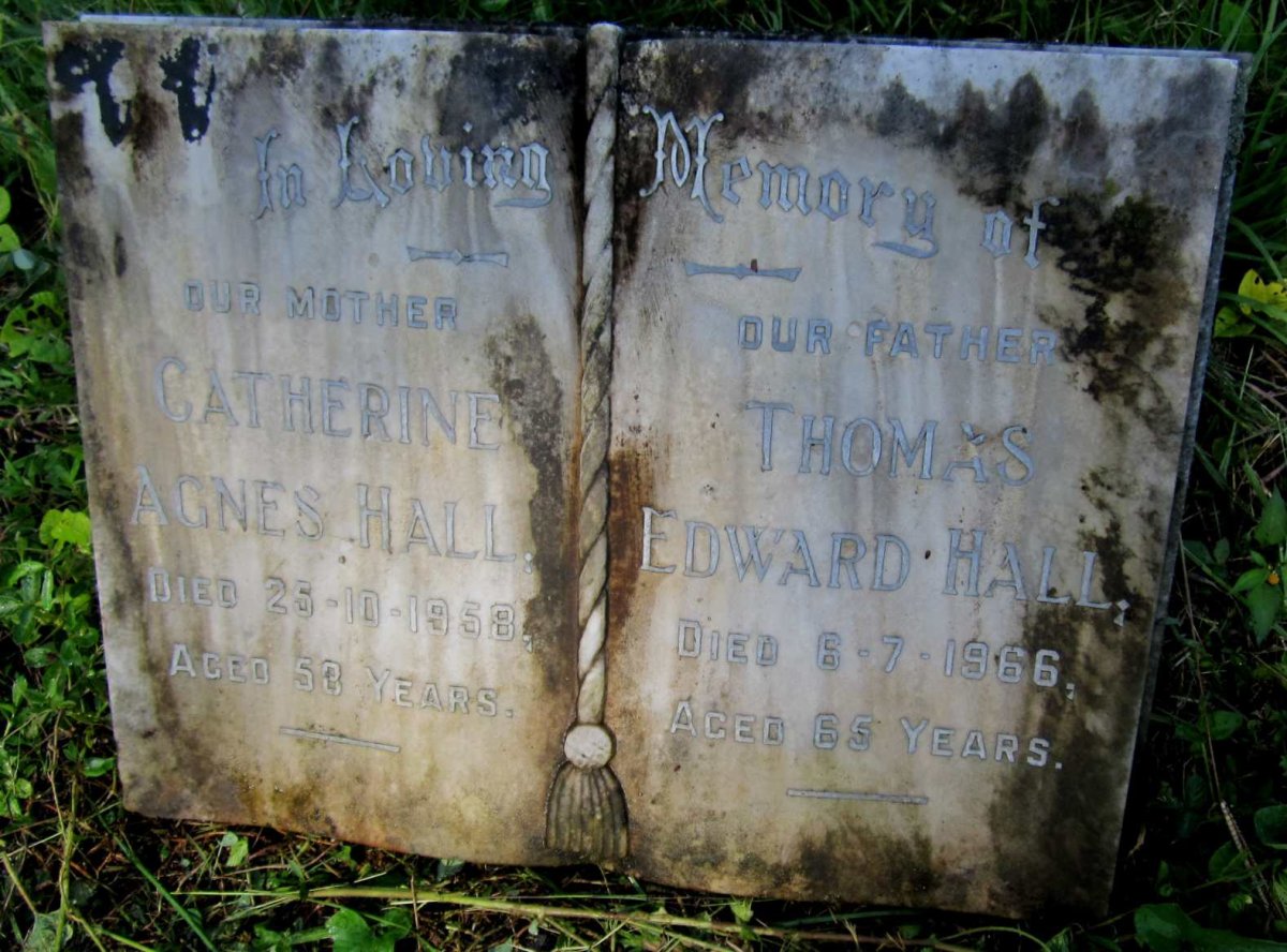 HALL Thomas Edward -1966 &amp; Catherine Agnes -1958