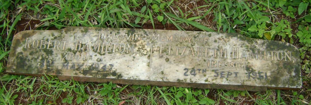 HAMILTON Robert -1947 &amp; Elizabeth -1961