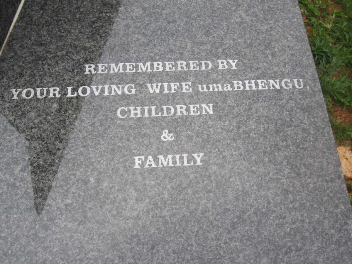 HAMILTON Vusumuzi 1958-2016
