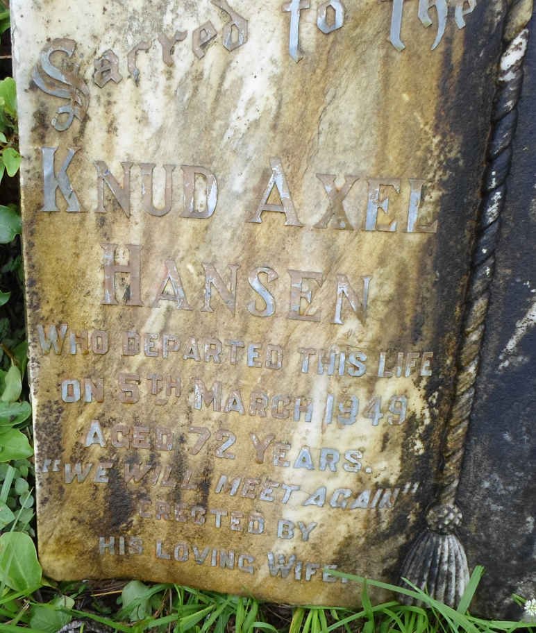 HANSEN Knud Axel -1949
