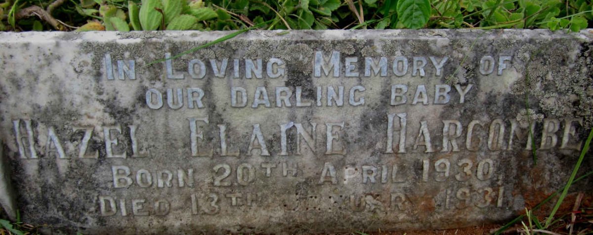 HARCOMBE Hazel Elaine 1930-1931