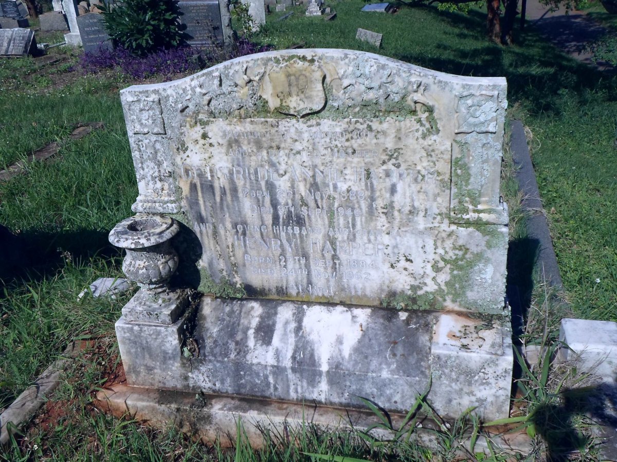 HARPER Henry 1884-1962 &amp; Gertrude Annie 1888-1946