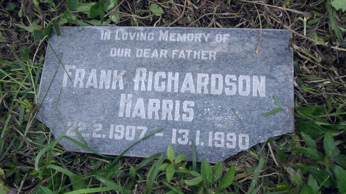 HARRIS Frank Richardson 1907-1990 &amp; Alice Marjorie 1914-1987