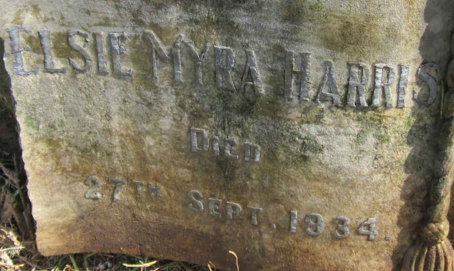HARRIS Elsie Myra -1934