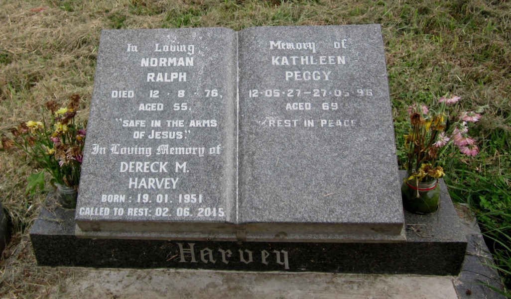 HARVEY Kathleen Peggy 1927-1996 :: HARVEY Norman Ralph -1976 :: HARVEY Dereck M. 1951-2015