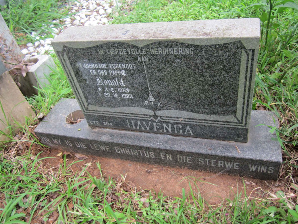 HAVENGA Ronald 1953-1983