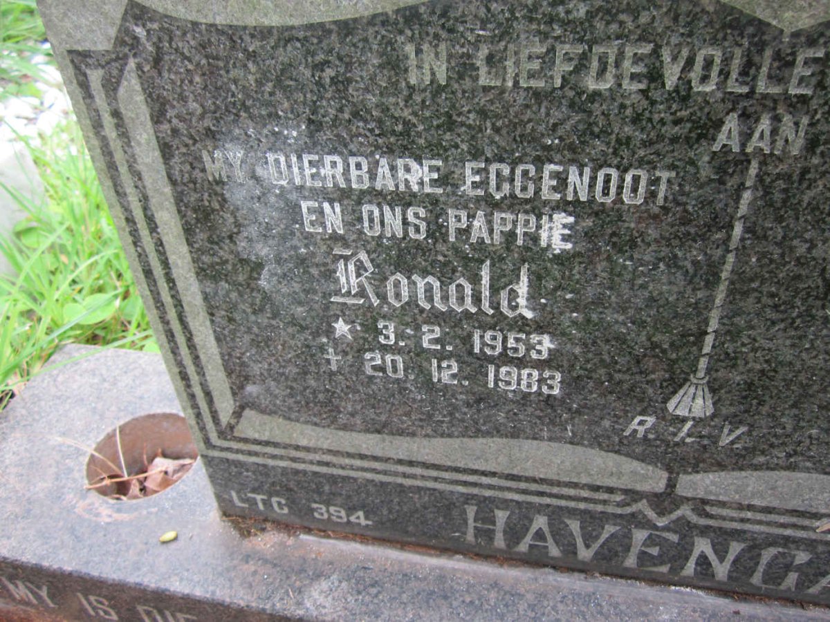 HAVENGA Ronald 1953-1983