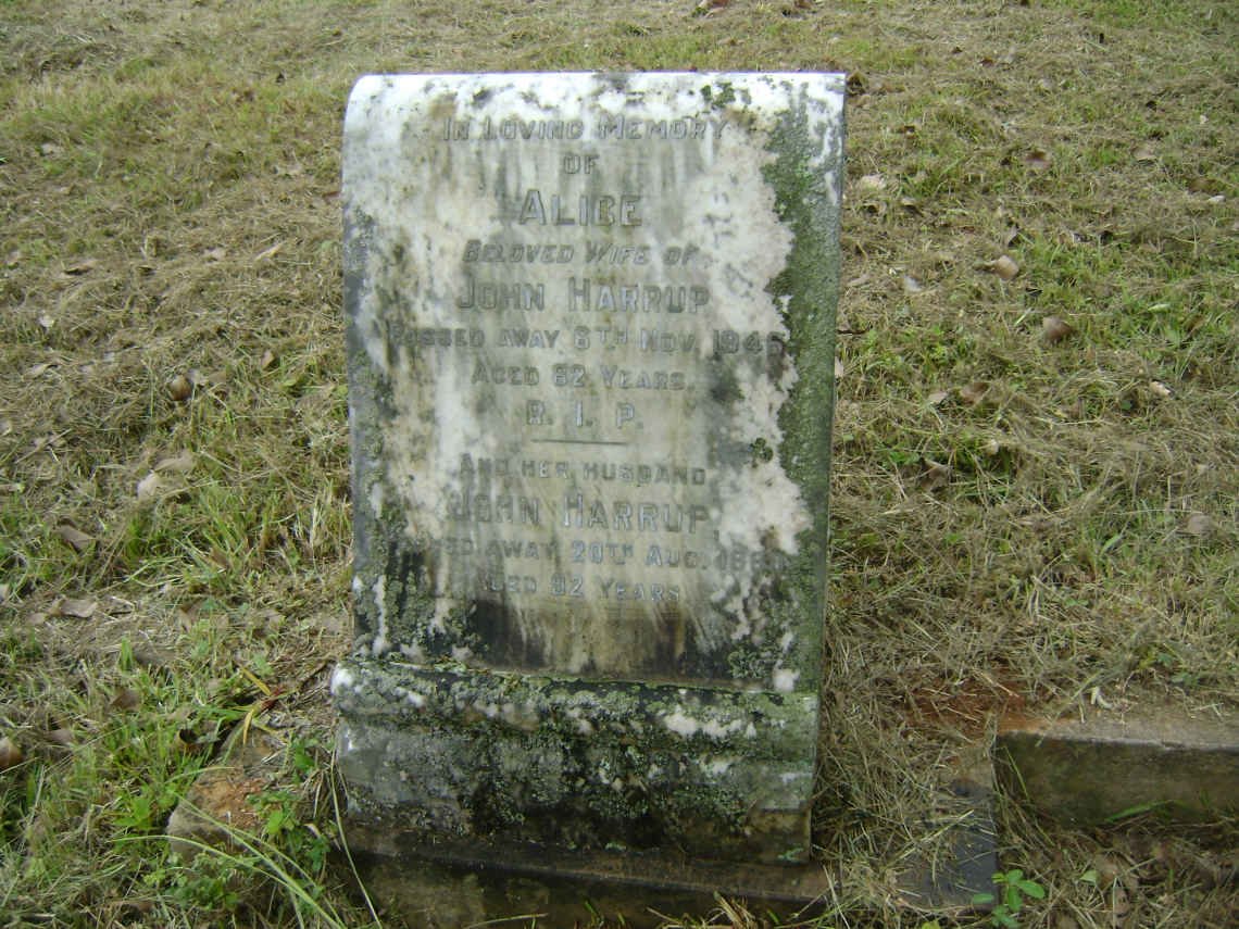 HARRUP John 1980 &amp; Alice -1946