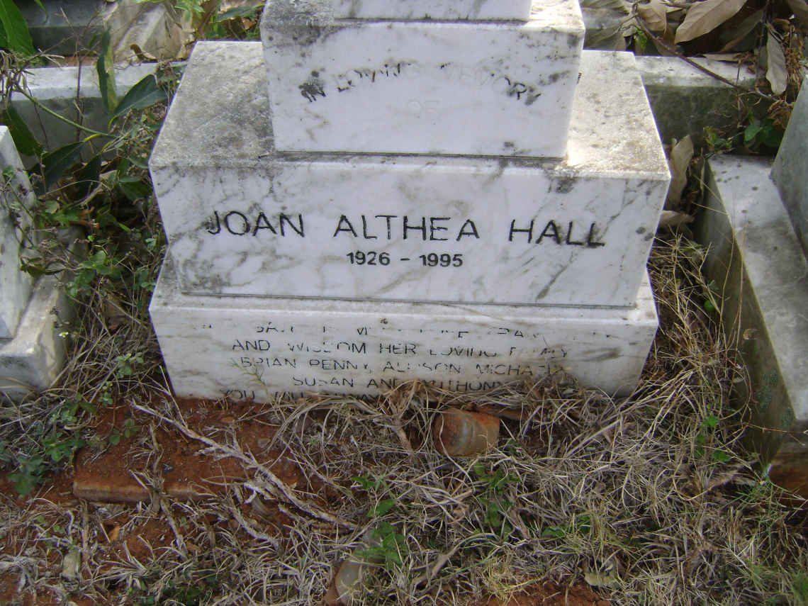 HALL Harry M. 1921-1942 &amp; Joan Althea 1926-1995 :: HALL Katie Harriet 1897-1982