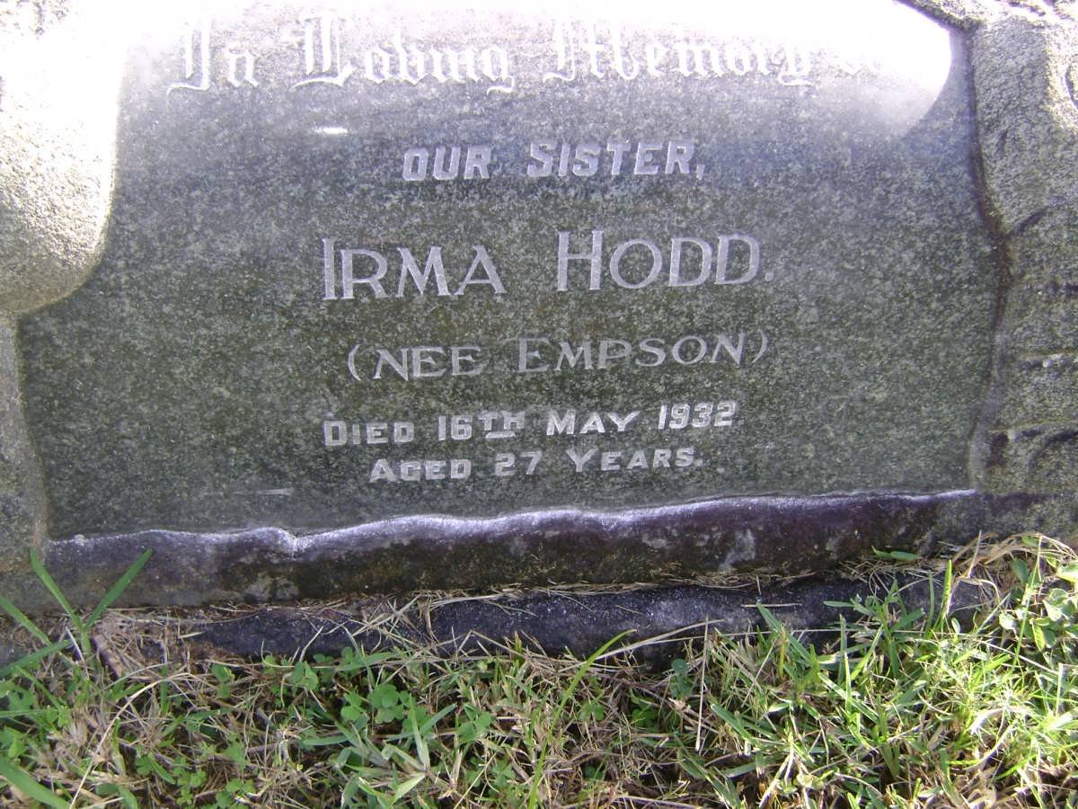 HODD Irma nee EMPSON -1932