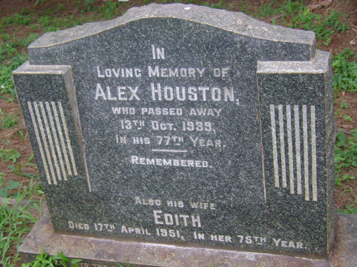 HOUSTON Alex -1939 &amp; Edith -1951