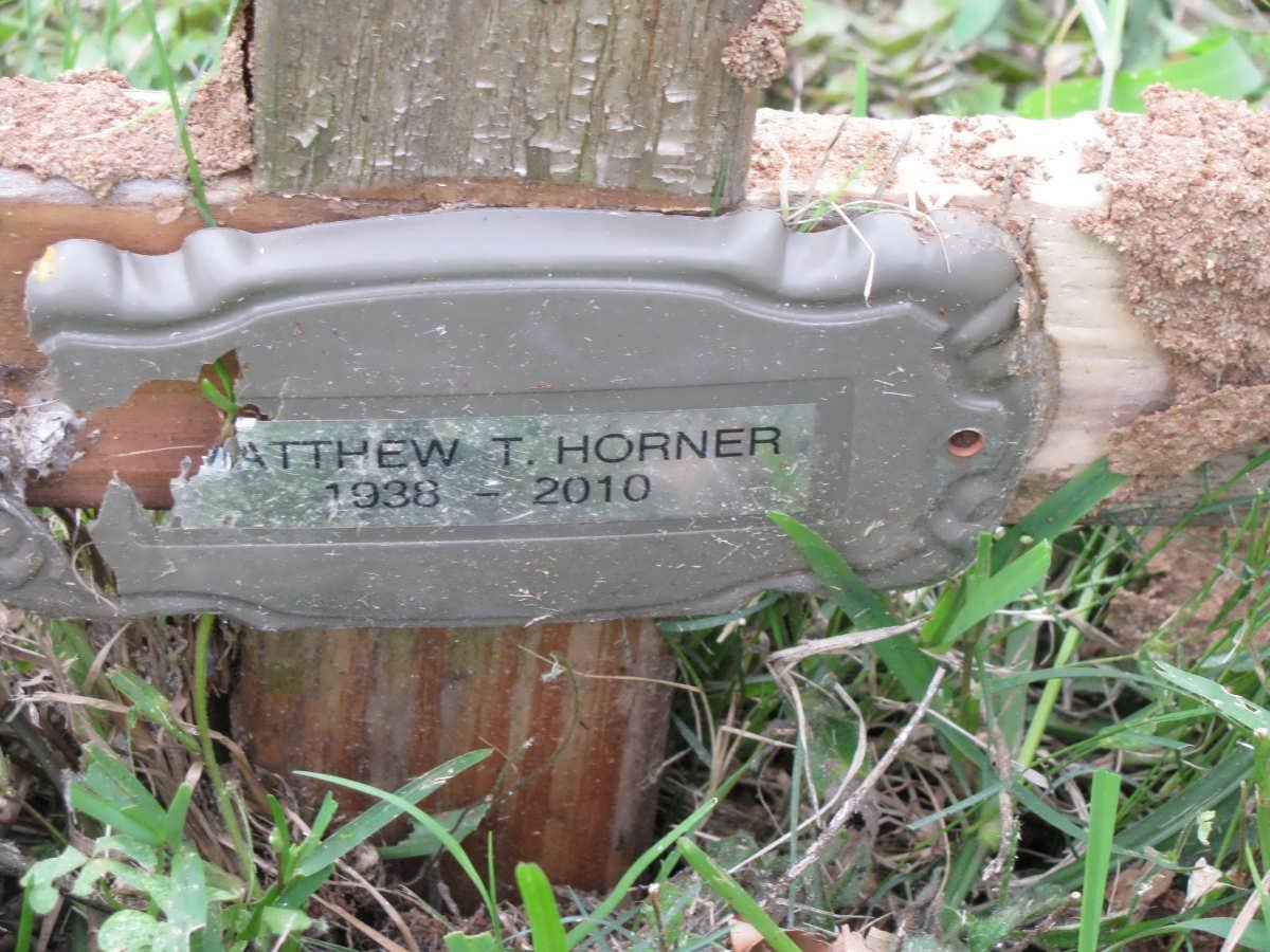 HORNER Matthew 1938-2010