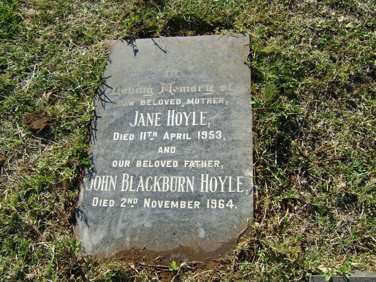 HOYLE John Blackburn -1964 &amp; Jane -1953