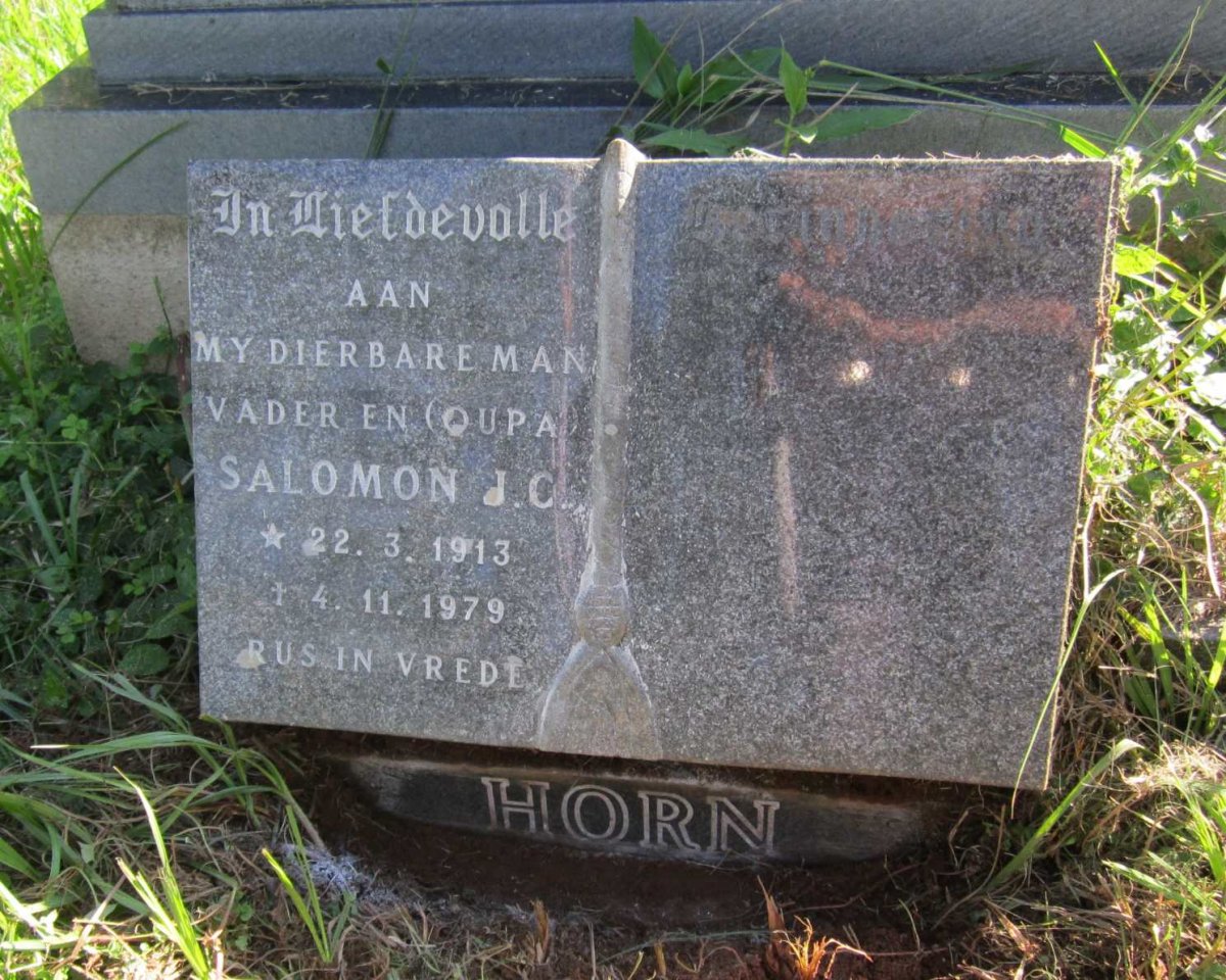 HORN Salomon J.C. 1913-1979