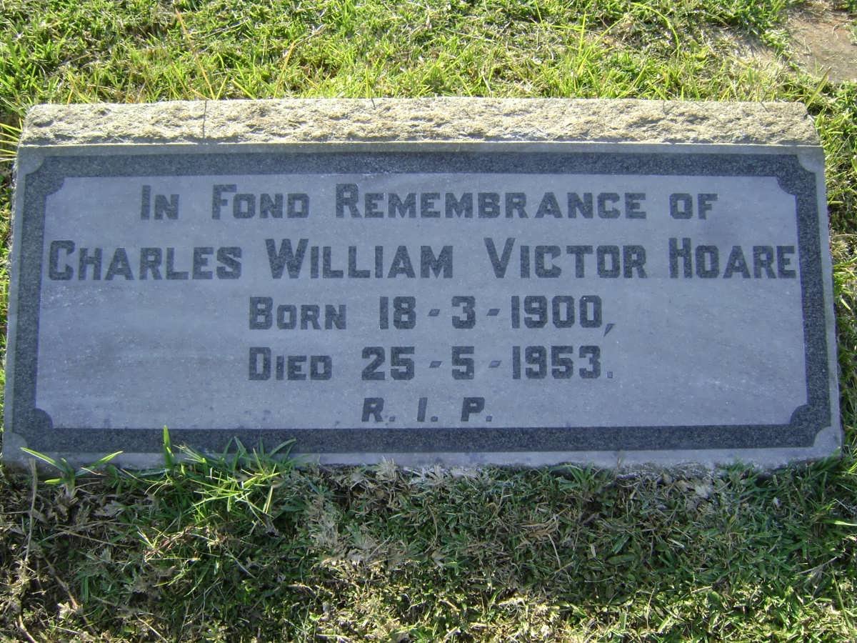 HOARE Charles William Victor 1900-1953