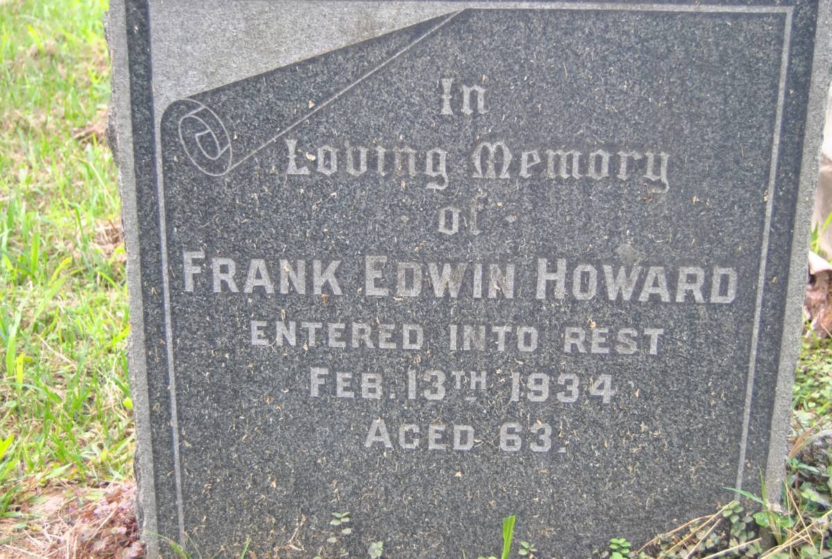 HOWARD Frank Edwin -1934